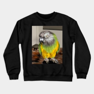 Mischievous Parakeet Crewneck Sweatshirt